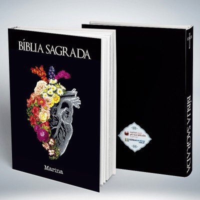 Bíblia Personalizada Coração Black